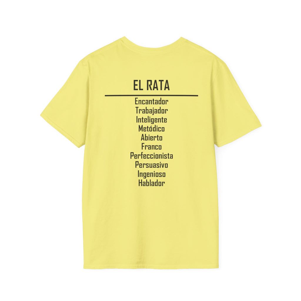 01 Rata — Camiseta Tipográfica — Colores Claros — Español