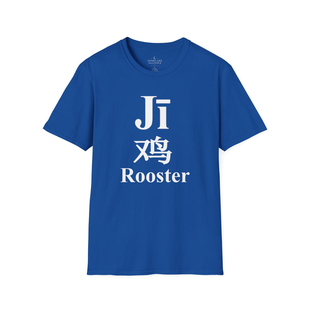 10 Rooster — Typography Tee — Dark Colors — English