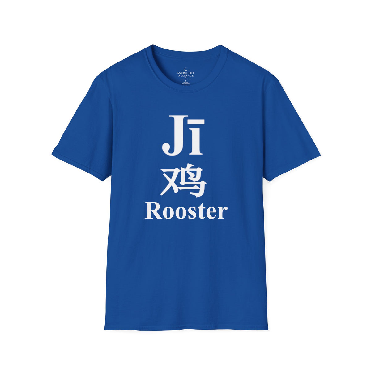 10 Rooster — Typography Tee — Dark Colors — English