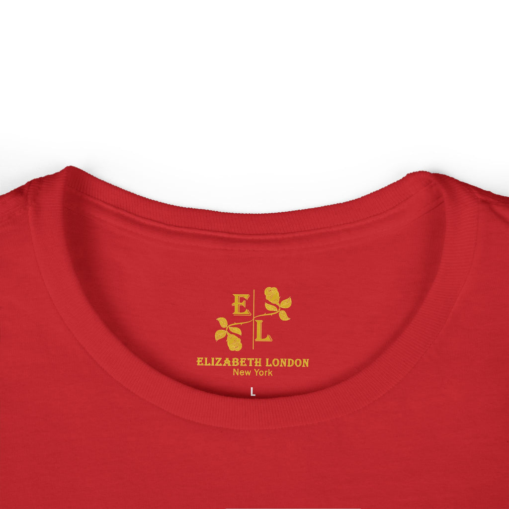 Elizabeth London™ Iconic Signature Rose Women’s Tee – Garden Spectrum