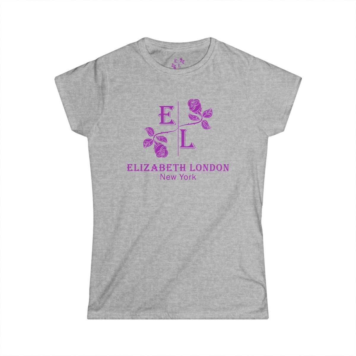 Elizabeth London™ Iconic Signature Rose Women’s Tee – Golden Dawn