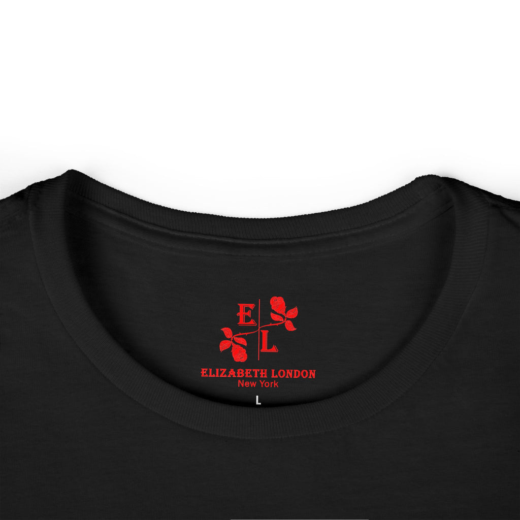 Elizabeth London™ Iconic Signature Rose Women’s Tee – Deep Garden