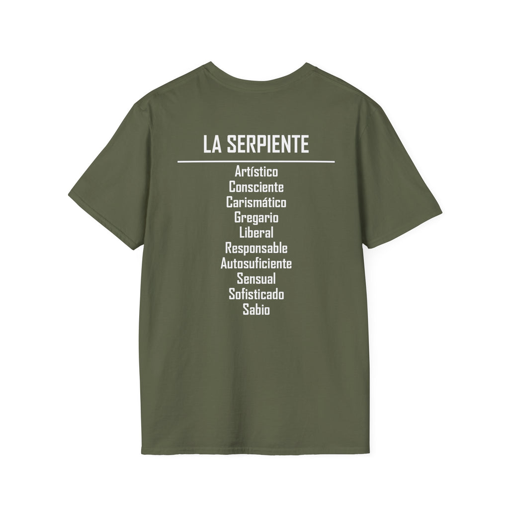 06 Serpiente — Camiseta Tipográfica — Colores Oscuros — Español