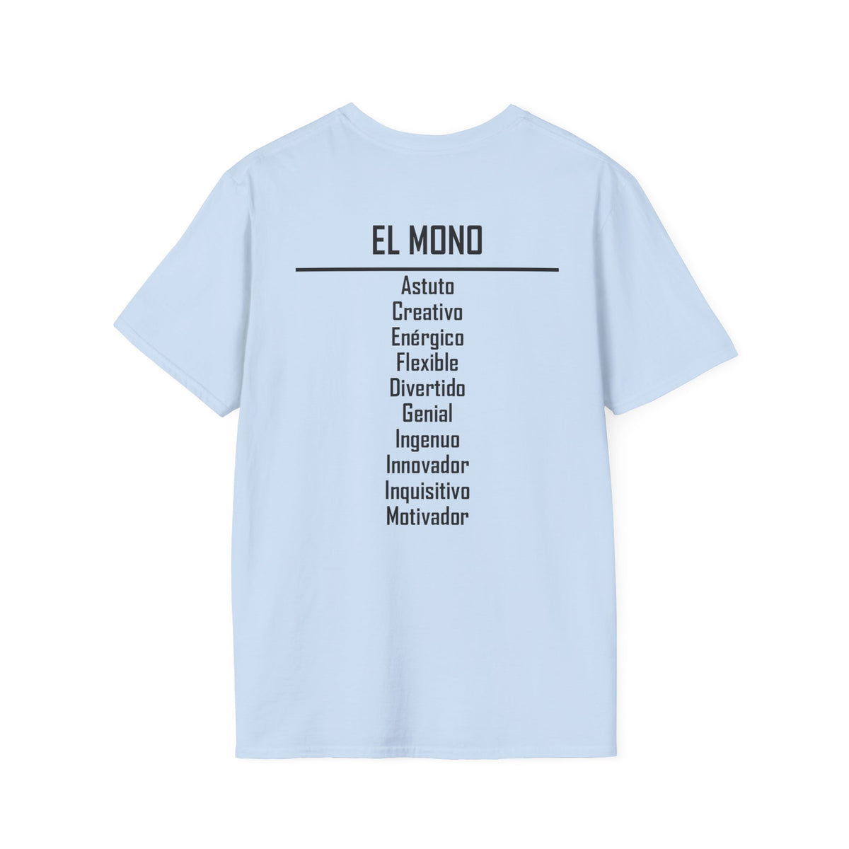 09 Mono — Camiseta Tipográfica — Colores Claros — Español