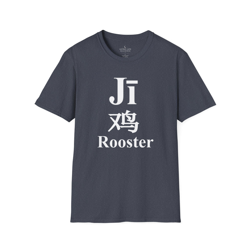 10 Rooster — Typography Tee — Dark Colors — English