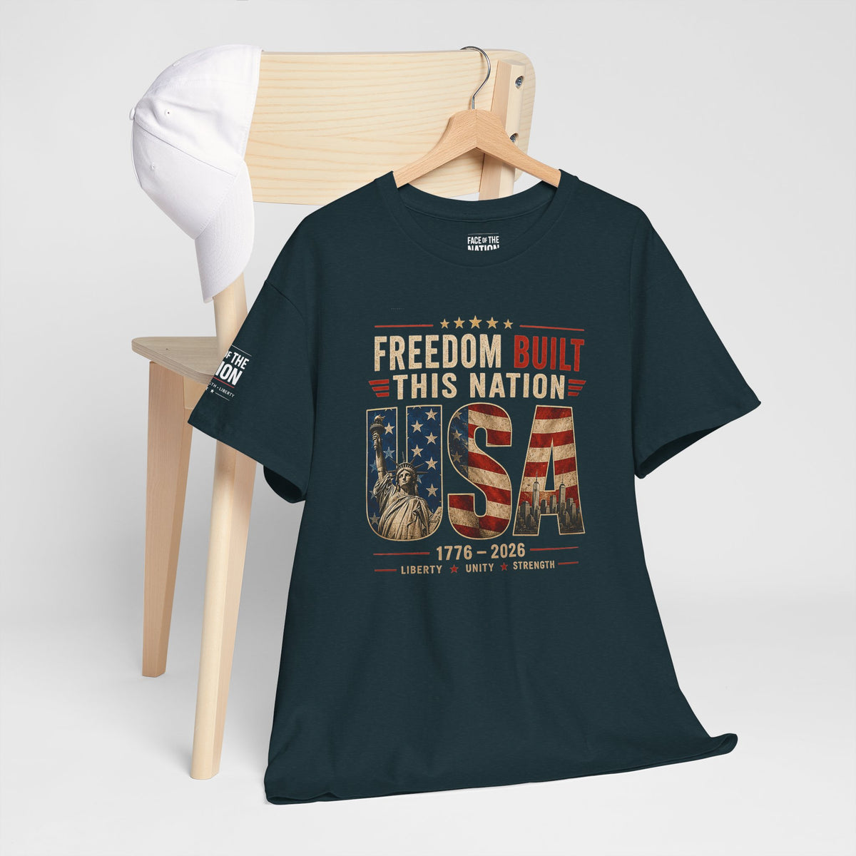 Freedom Built This Nation Heritage Tee
