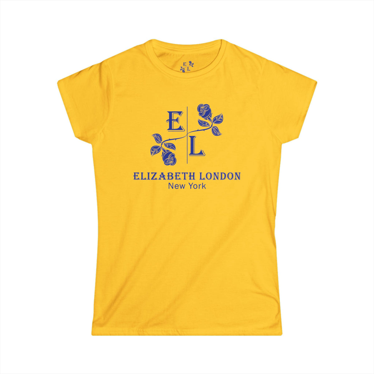 Elizabeth London™ Iconic Signature Rose Women’s Tee – Morning Bloom