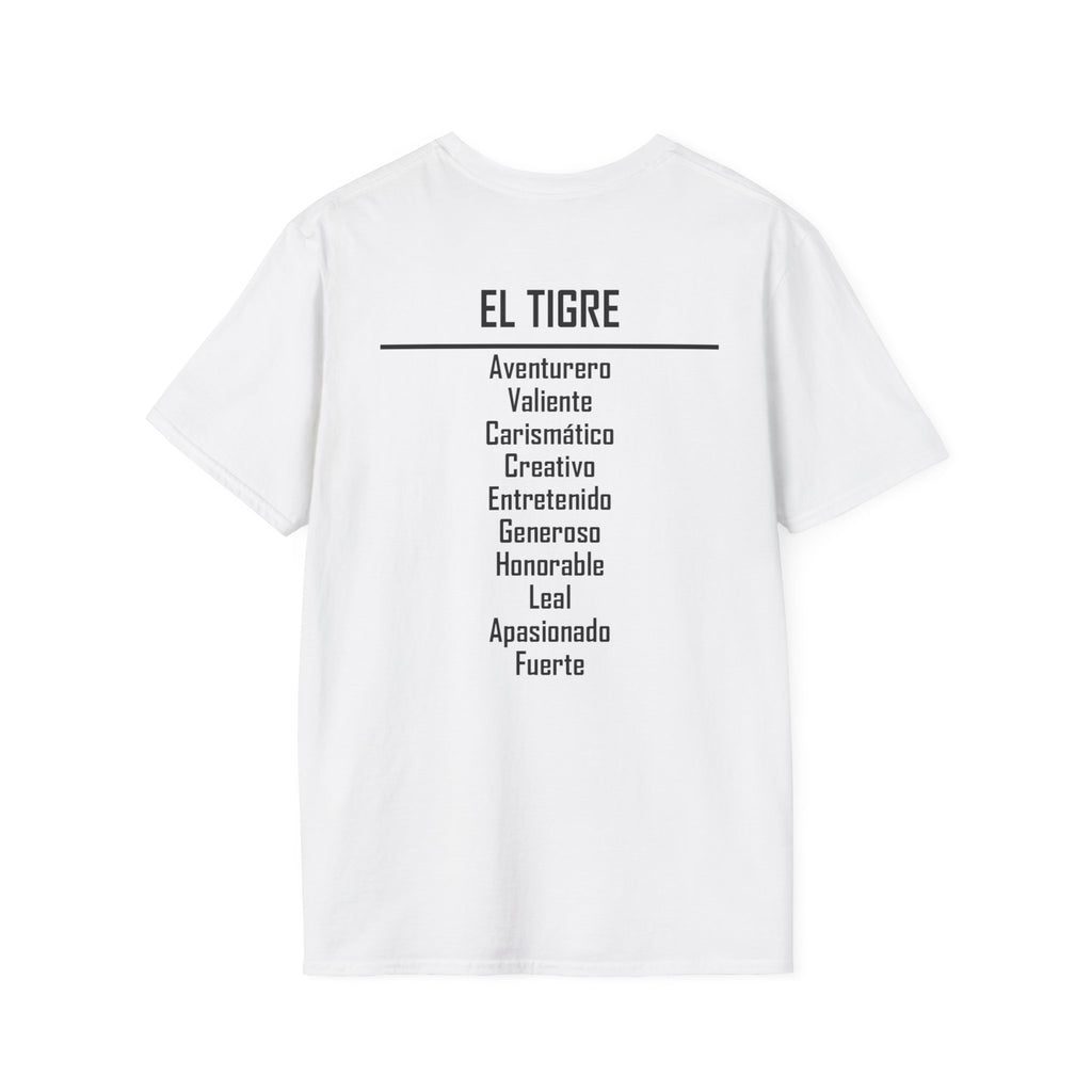 03 Tigre — Camiseta Tipográfica — Colores Claros — Español