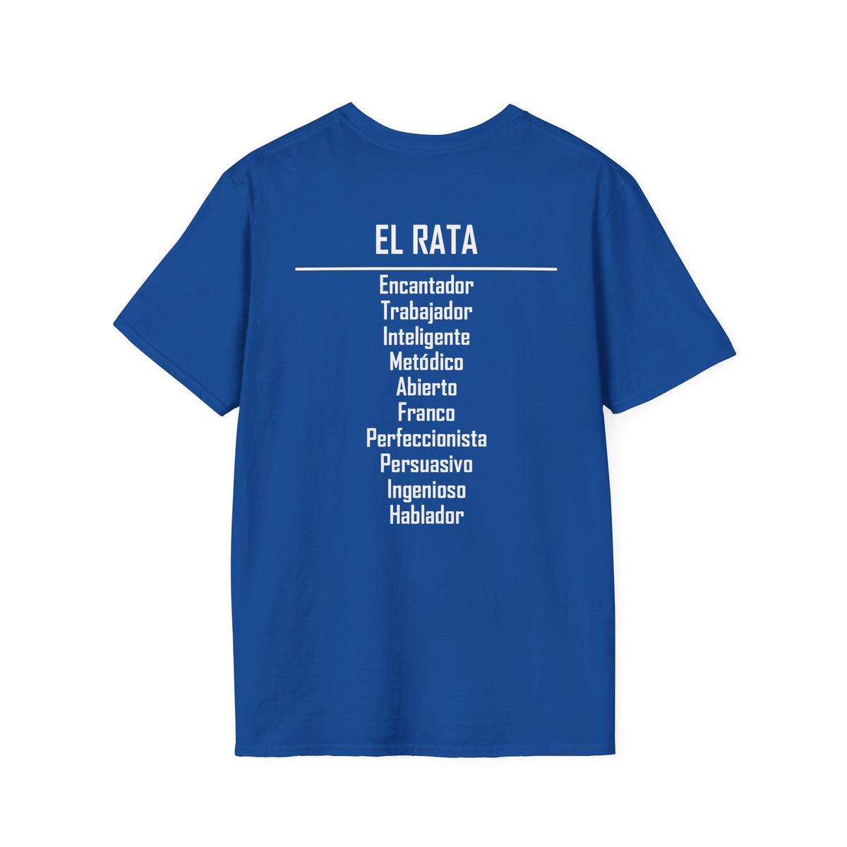 01 Rata — Camiseta Tipográfica — Colores Oscuros — Español