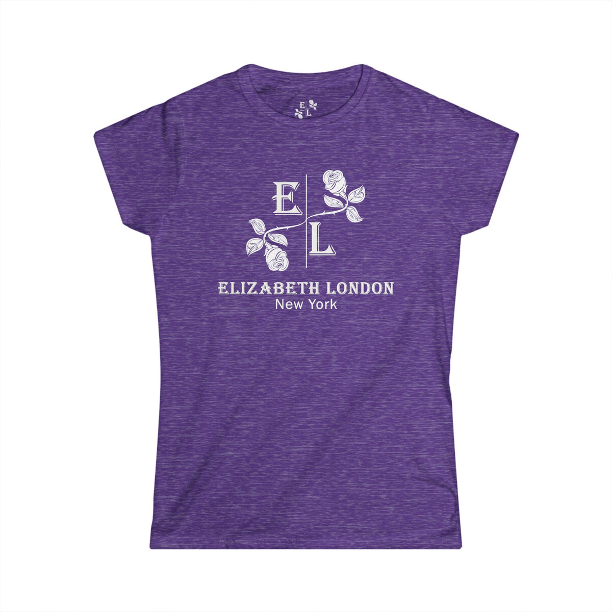 Elizabeth London™ Iconic Signature Rose Women’s Tee – Midnight Rose
