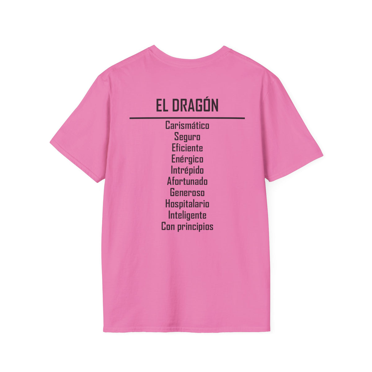 05 Dragón — Camiseta Tipográfica — Colores Claros — Español