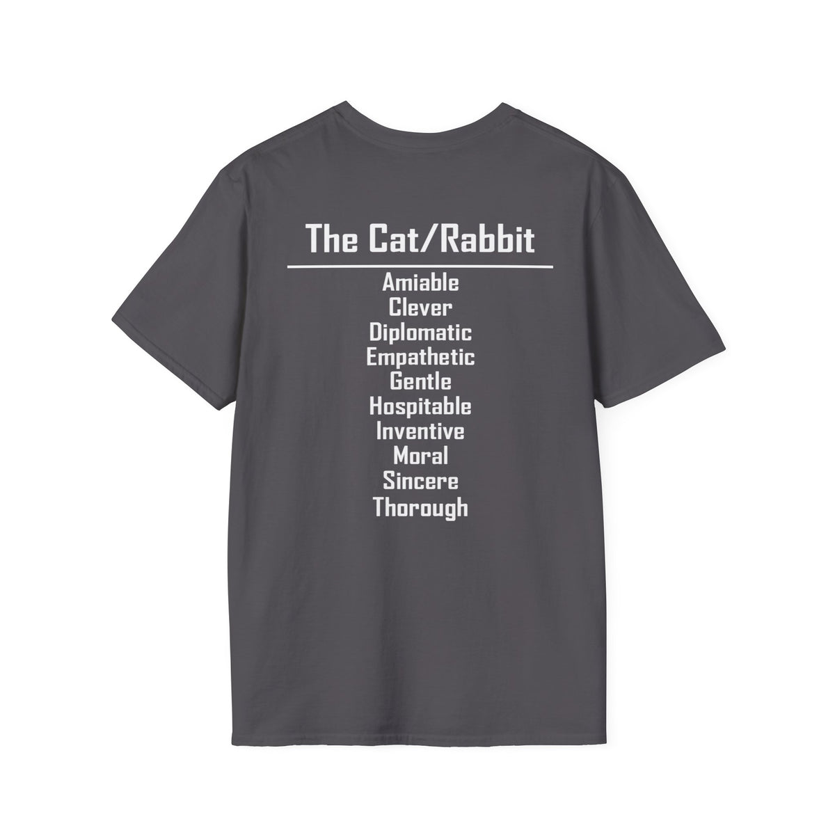 04 Cat — Typography Tee — Dark Colors — English