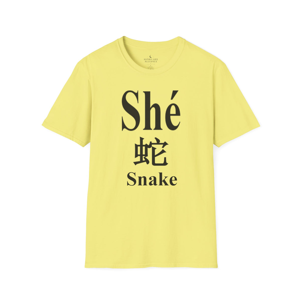 06 Snake — Typography Tee — Light Colors — English