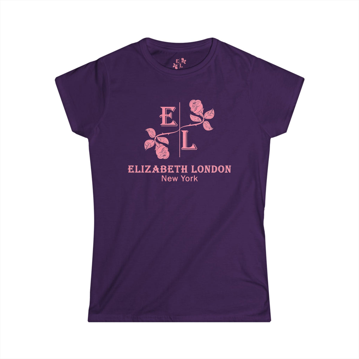 Elizabeth London™ Iconic Signature Rose Women’s Tee – Grand Garden
