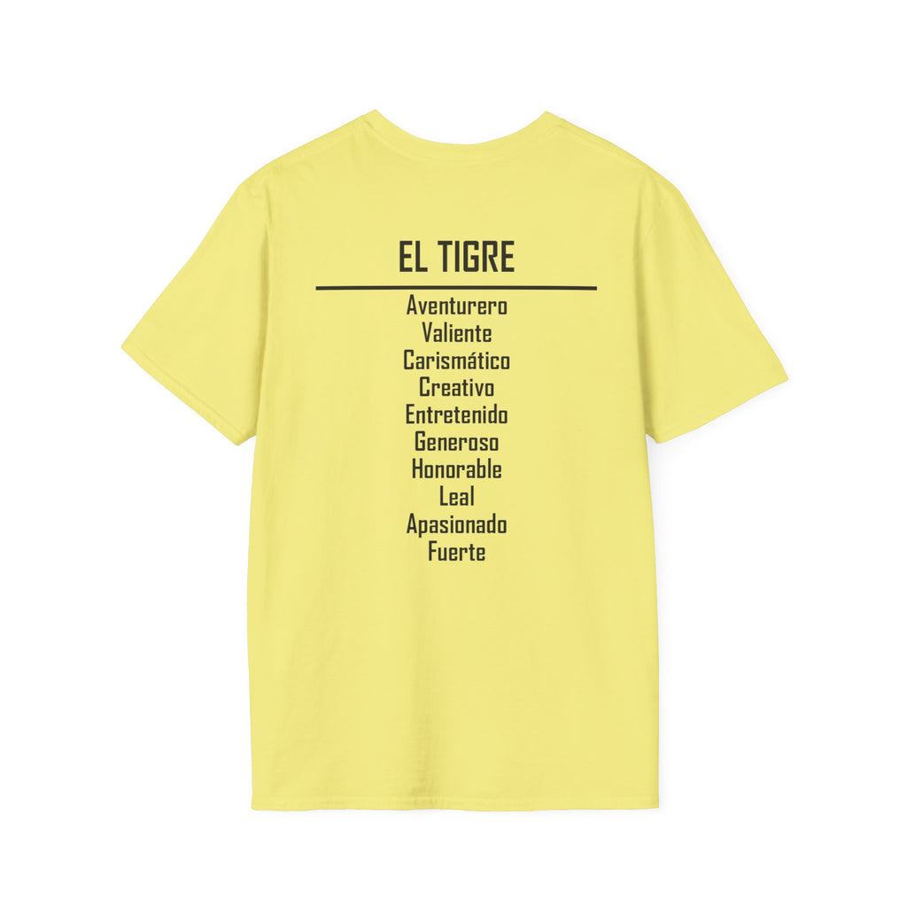 03 Tigre — Camiseta Tipográfica — Colores Claros — Español