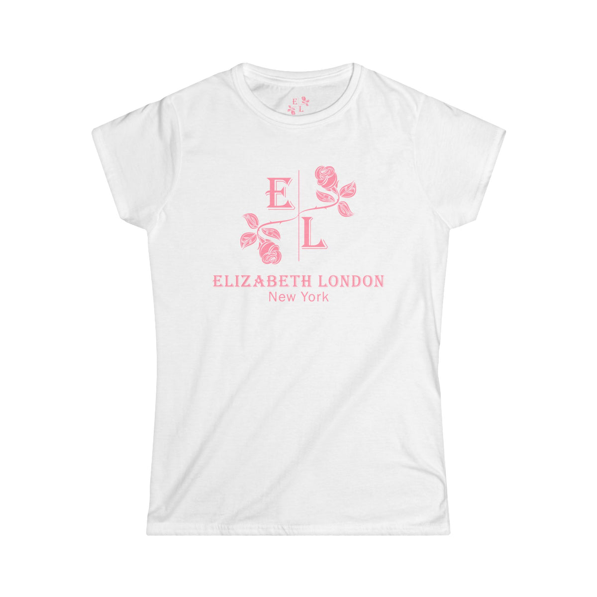 Elizabeth London™ Iconic Signature Rose Women’s Tee – Grand Garden