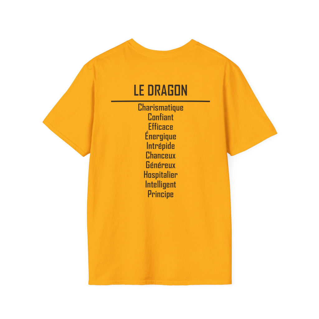 05 Dragon — T-shirt Typographique — Couleurs Claires — Français