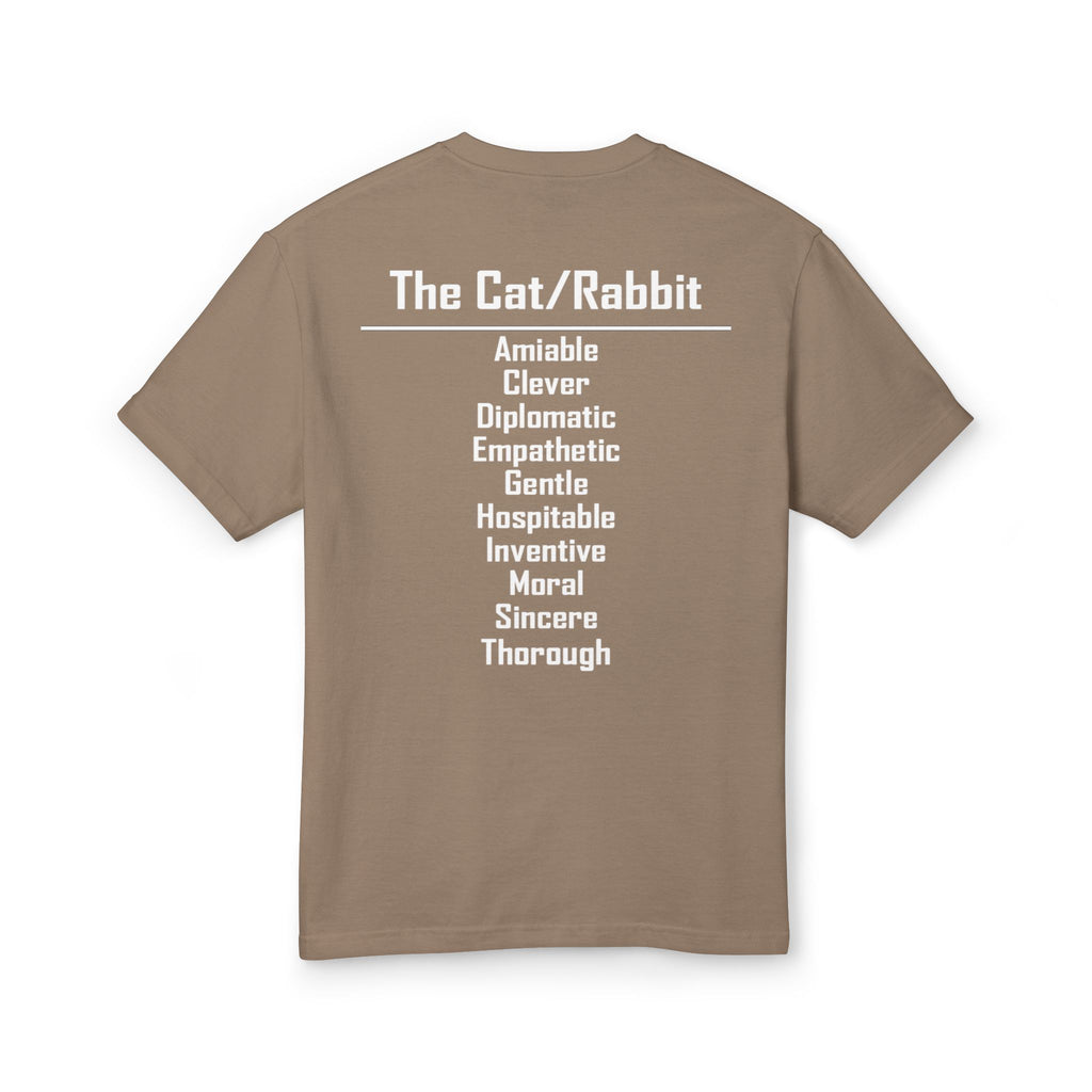 04 Cat — Illustrated Tee — Faded Brown — English