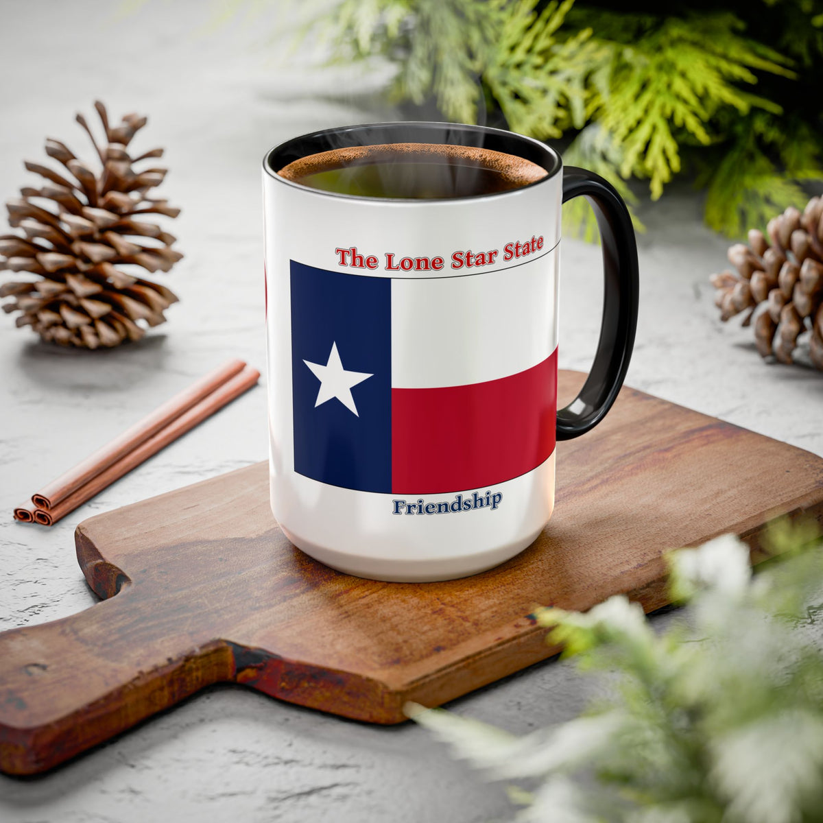 Texas State Pride Accent Mug — 28th State