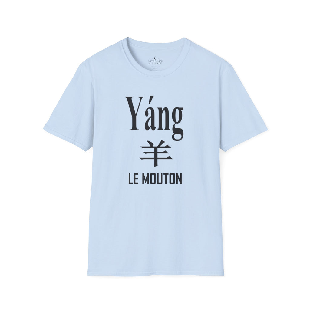 08 Mouton/Chèvre — T-shirt Typographique — Couleurs Claires — Français