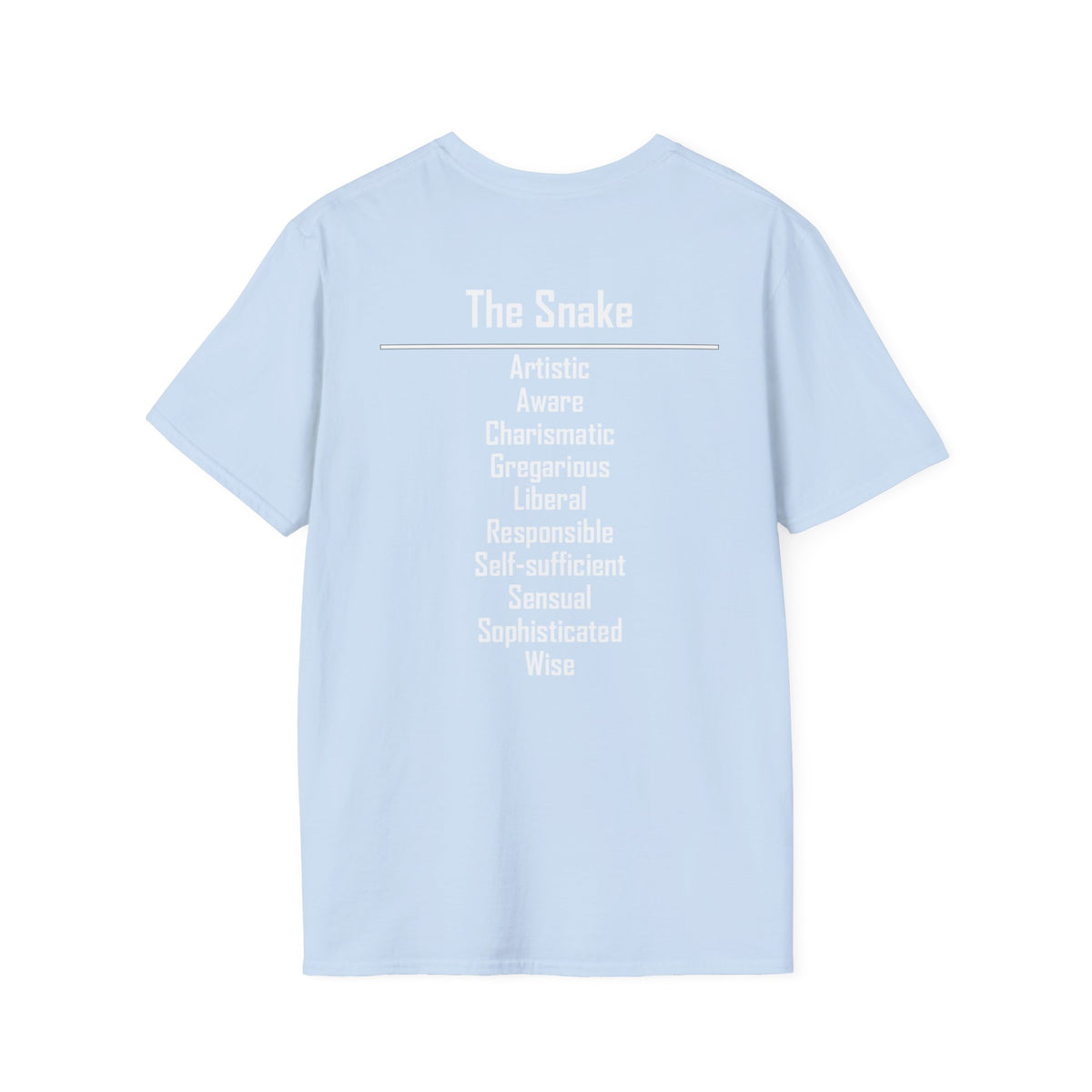 06 Snake — Typography Tee — Dark Colors — English
