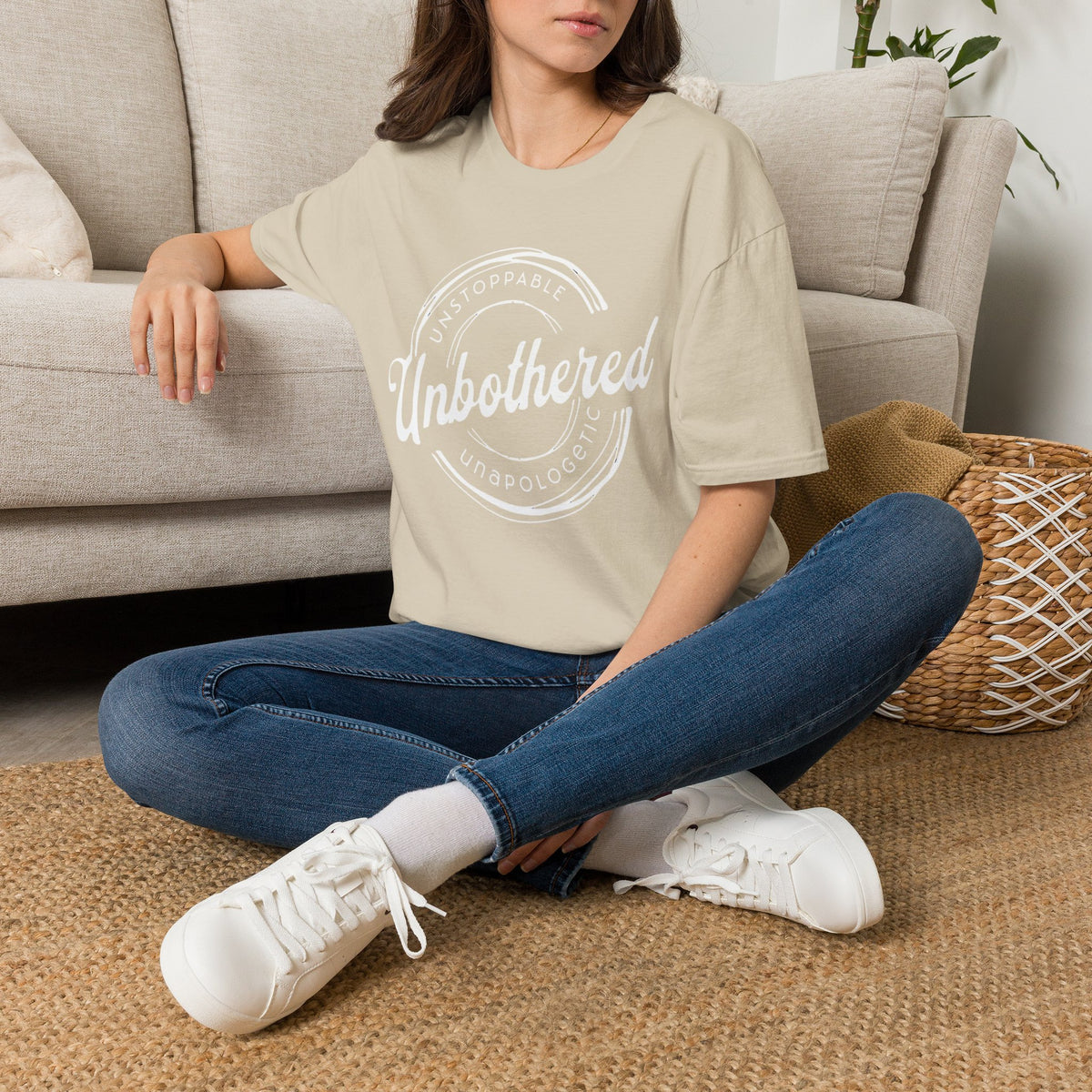 Unbothered Statement Unisex Softstyle Tee – Sunlit Colors