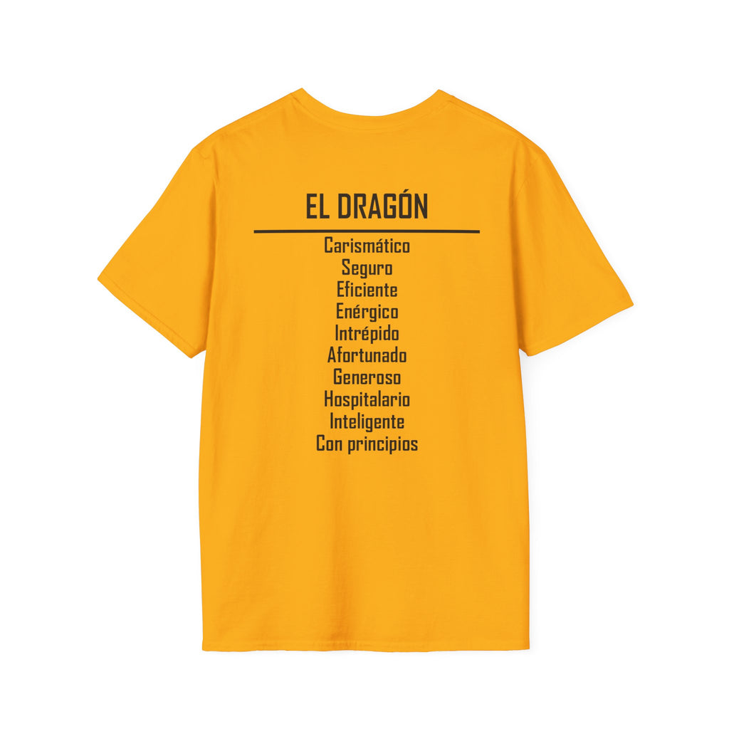 05 Dragón — Camiseta Tipográfica — Colores Claros — Español