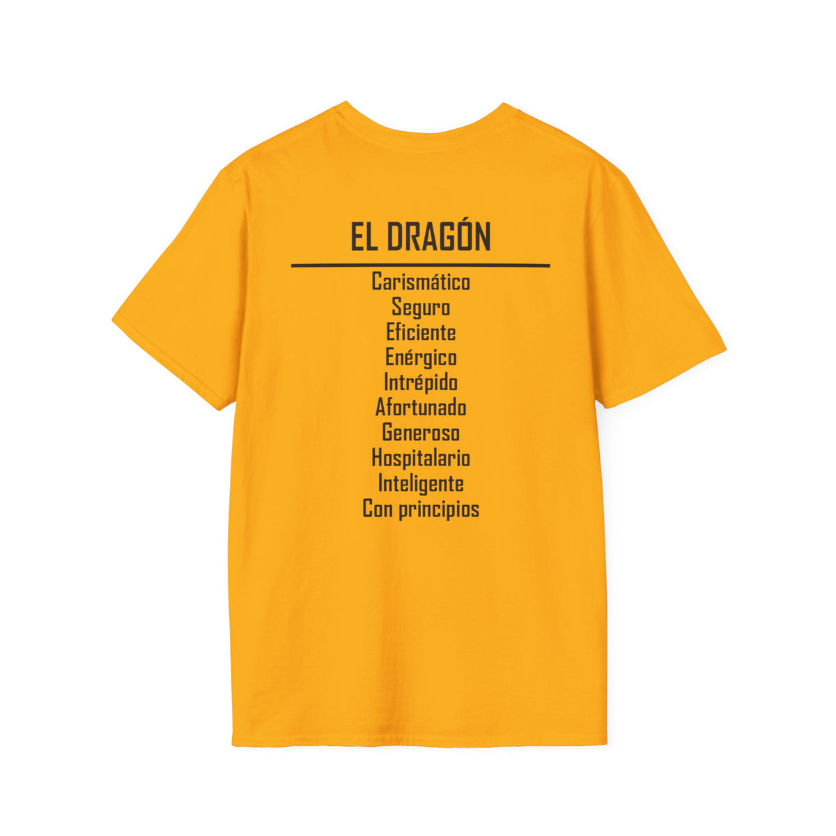 05 Dragón — Camiseta Tipográfica — Colores Claros — Español