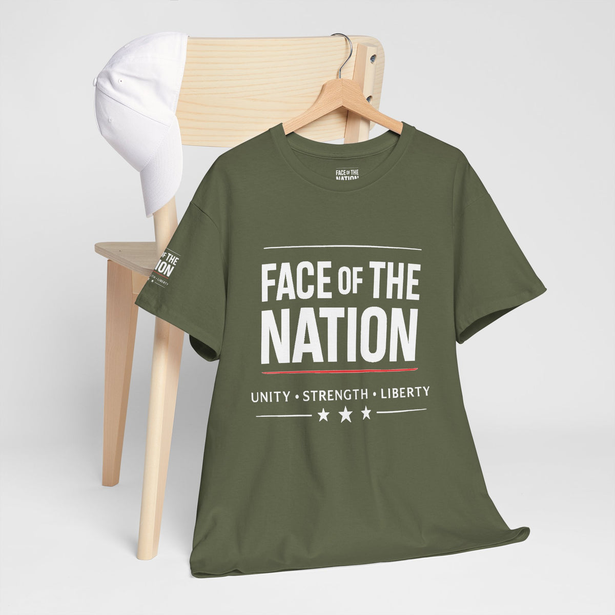 Face of the Nation Heritage Tee — Deep Edition