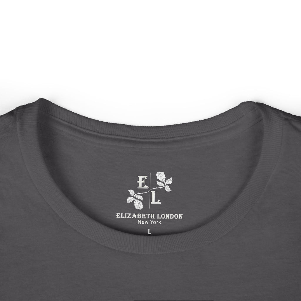 Elizabeth London™ Iconic Signature Rose Women’s Tee – Midnight Rose