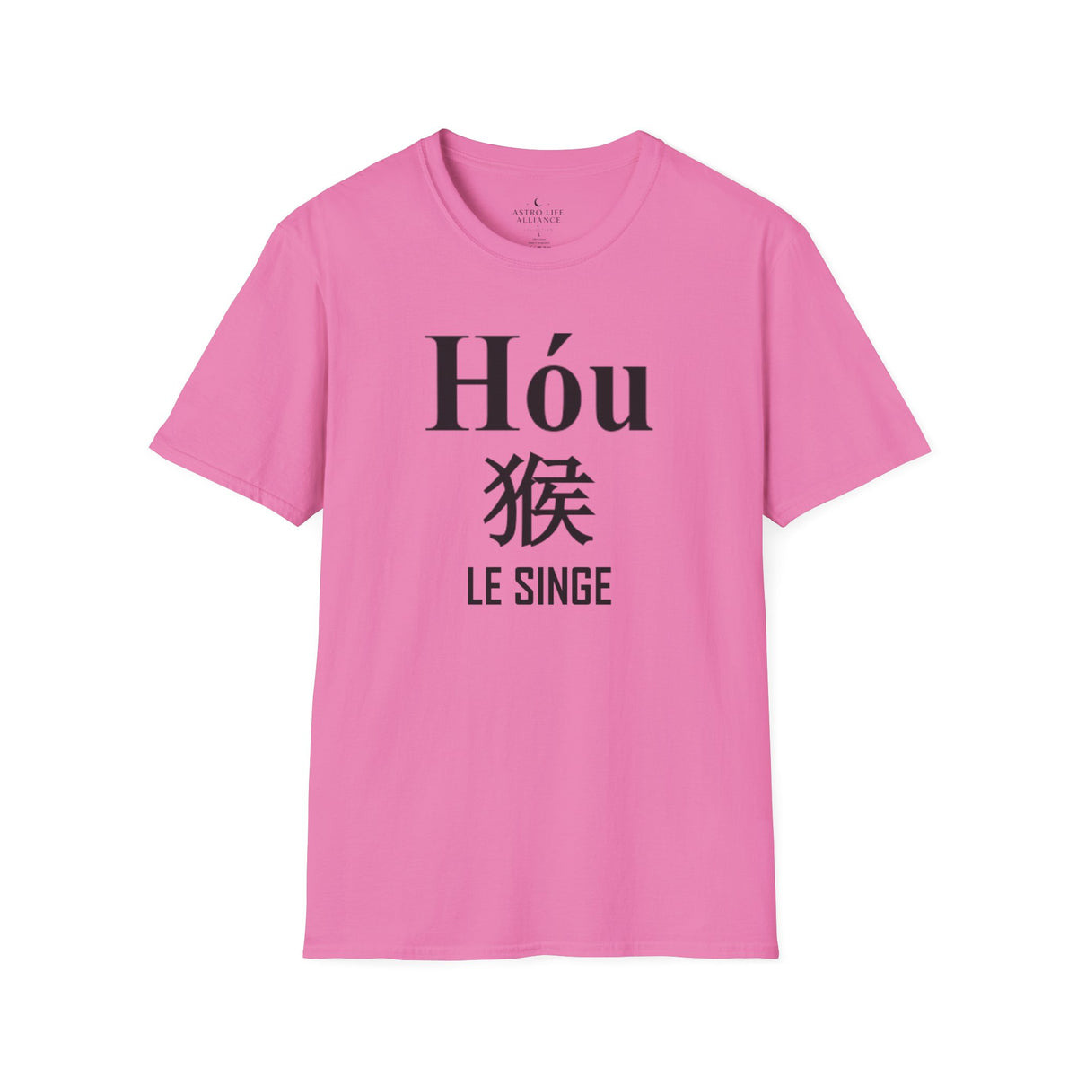 09 Singe — T-shirt Typographique — Couleurs Claires — Français