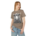 08 Sheep/Goat — Illustrated Tee — Faded Brown — English