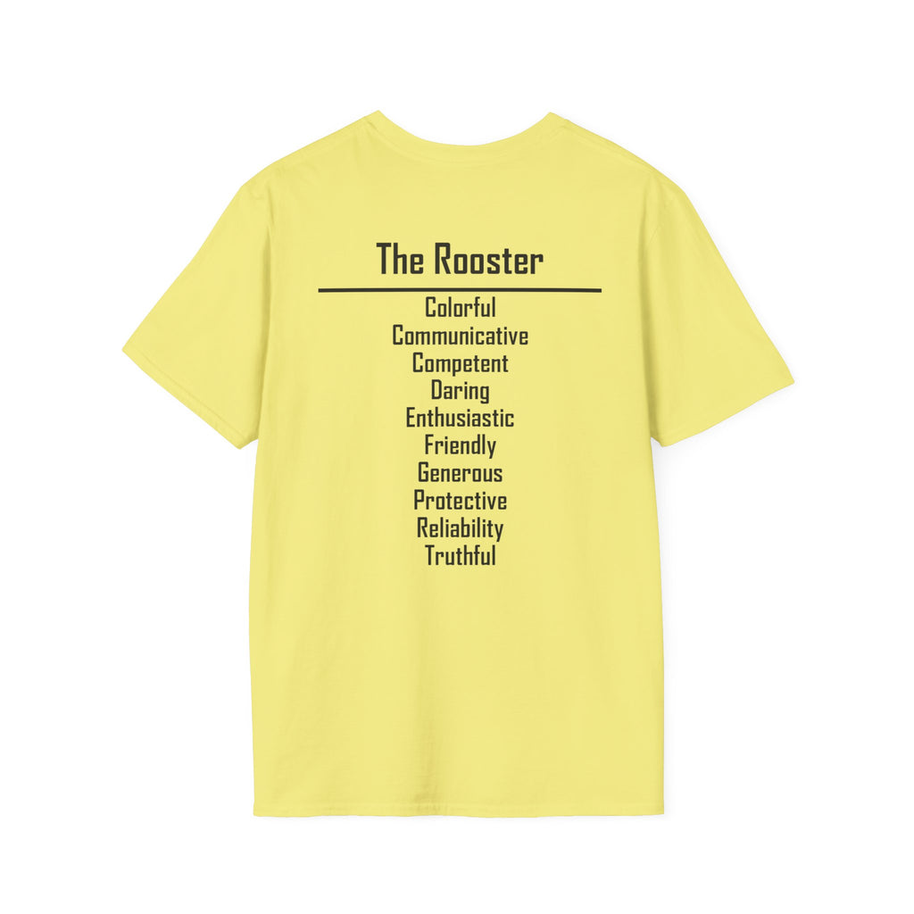 10 Rooster — Typography Tee — Light Colors — English