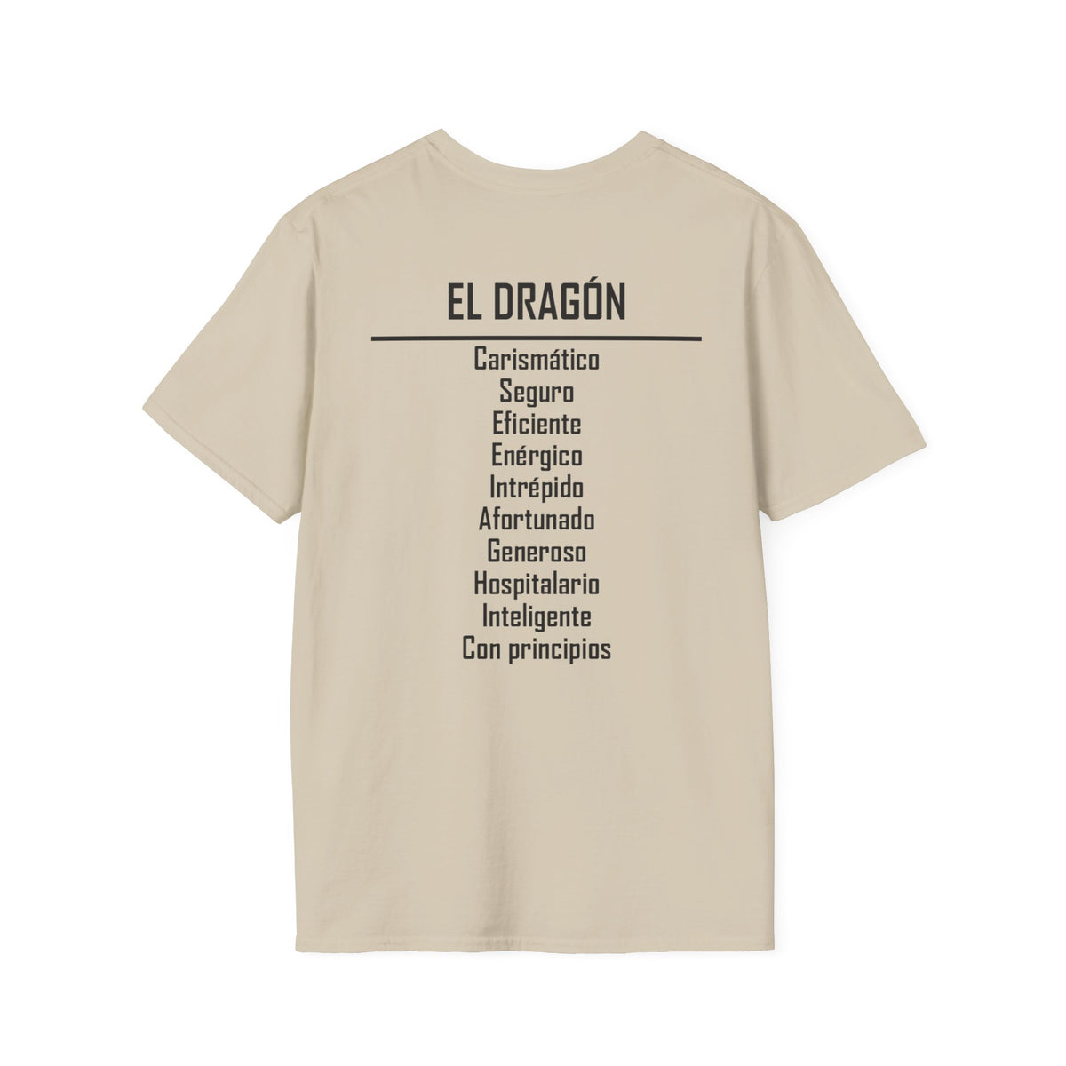 05 Dragón — Camiseta Tipográfica — Colores Claros — Español