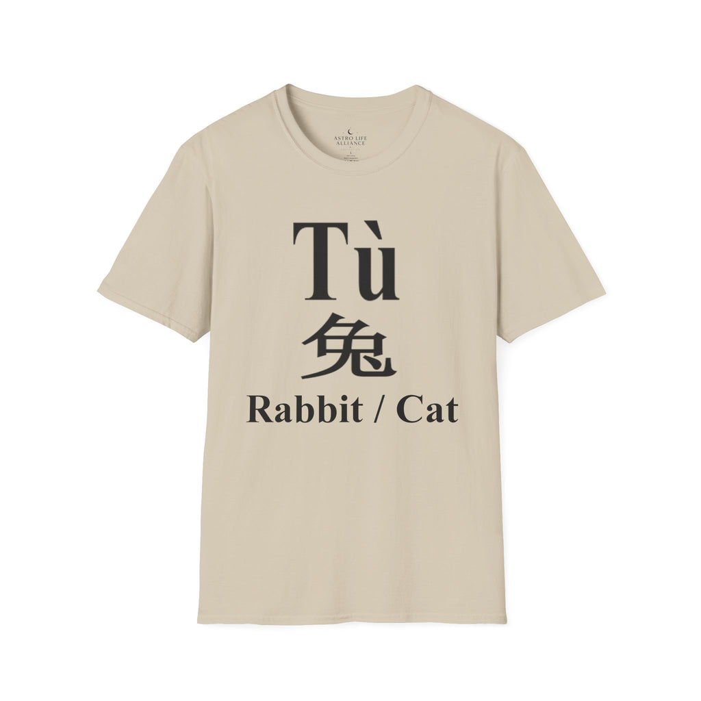 04 Rabbit — Typography Tee — Light Colors — English