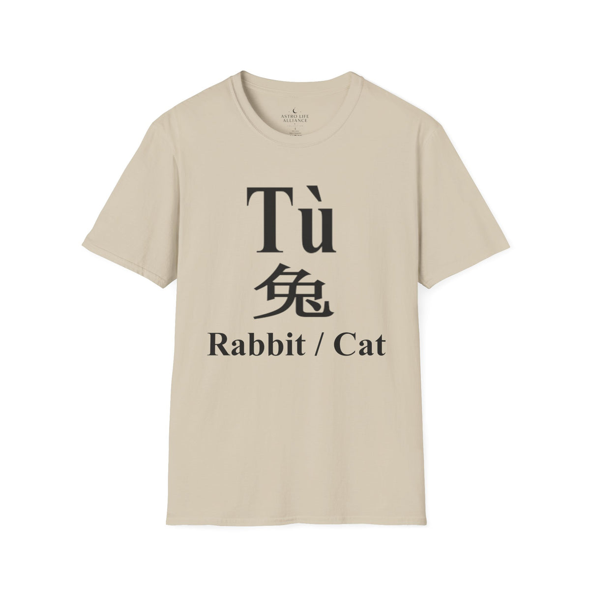 04 Rabbit — Typography Tee — Light Colors — English