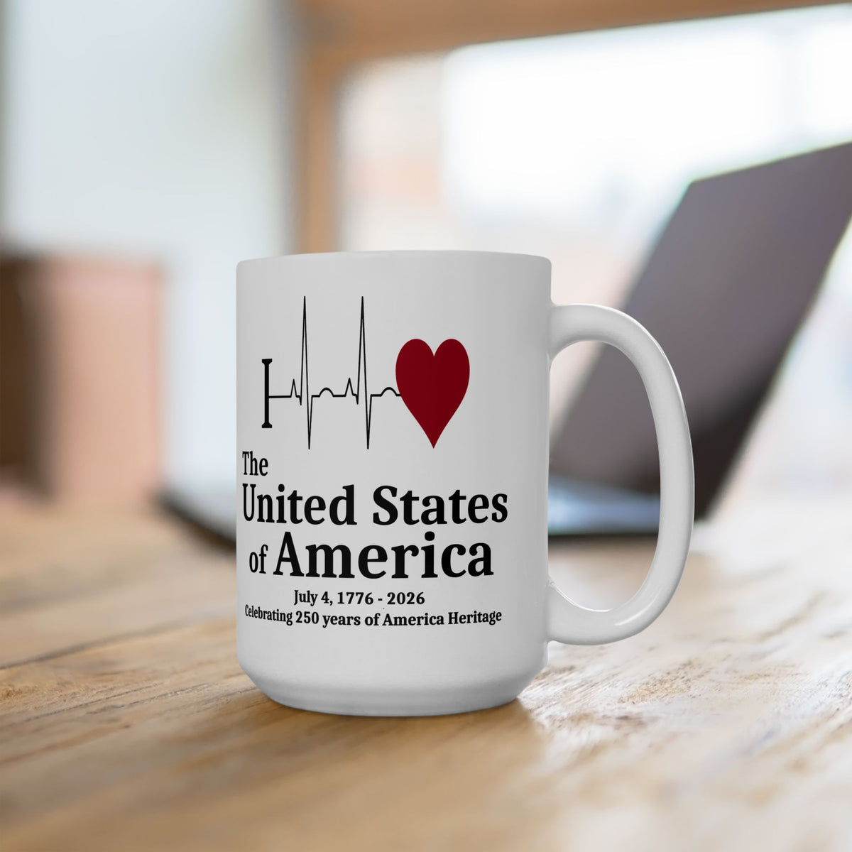 I Love the USA — 250 Years Heritage Mug