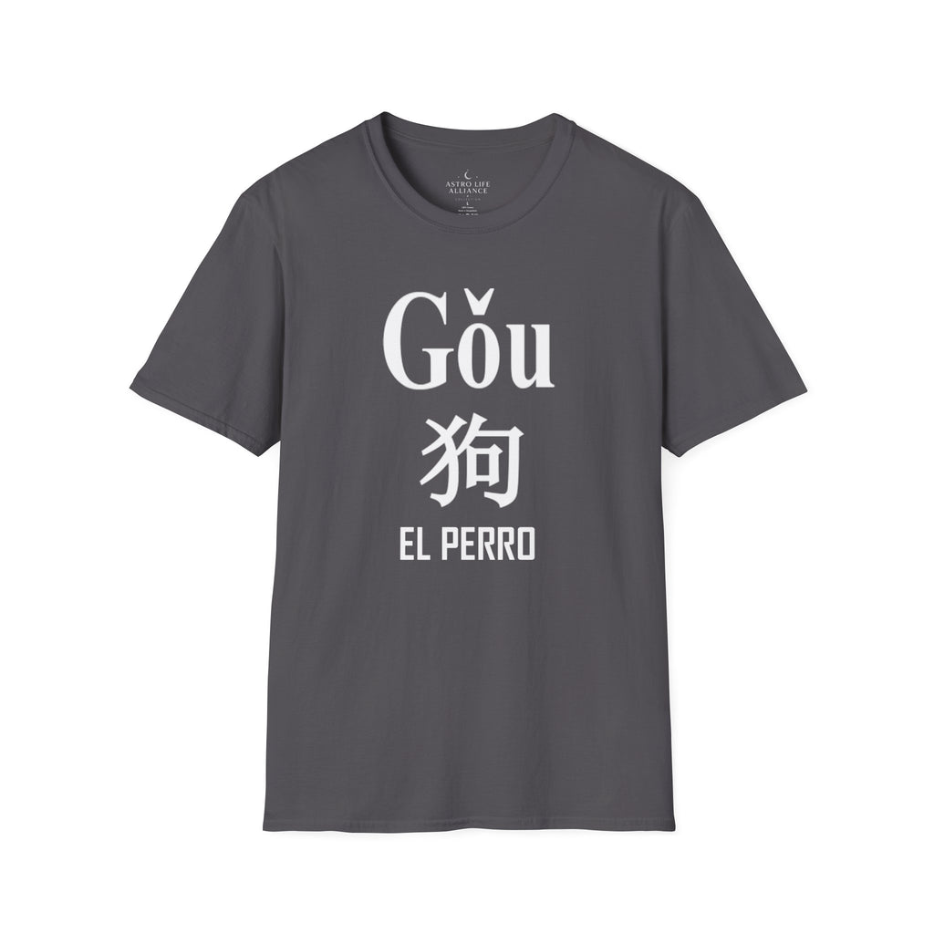 11 Perro — Camiseta Tipográfica — Colores Oscuros — Español