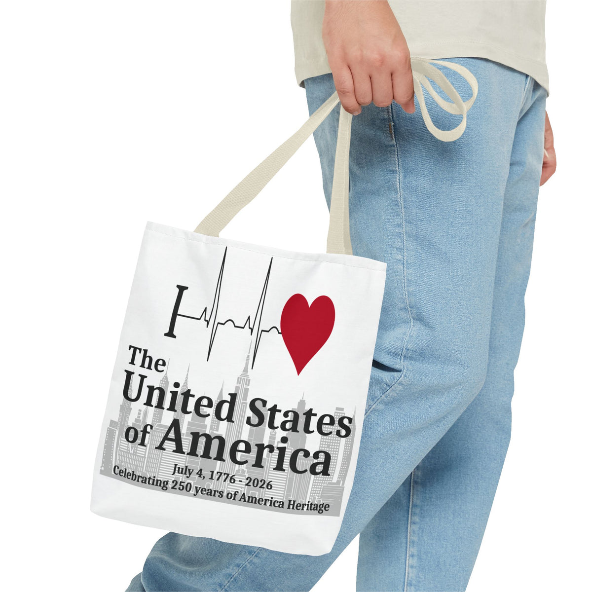 I Love the USA 250th Anniversary Tote