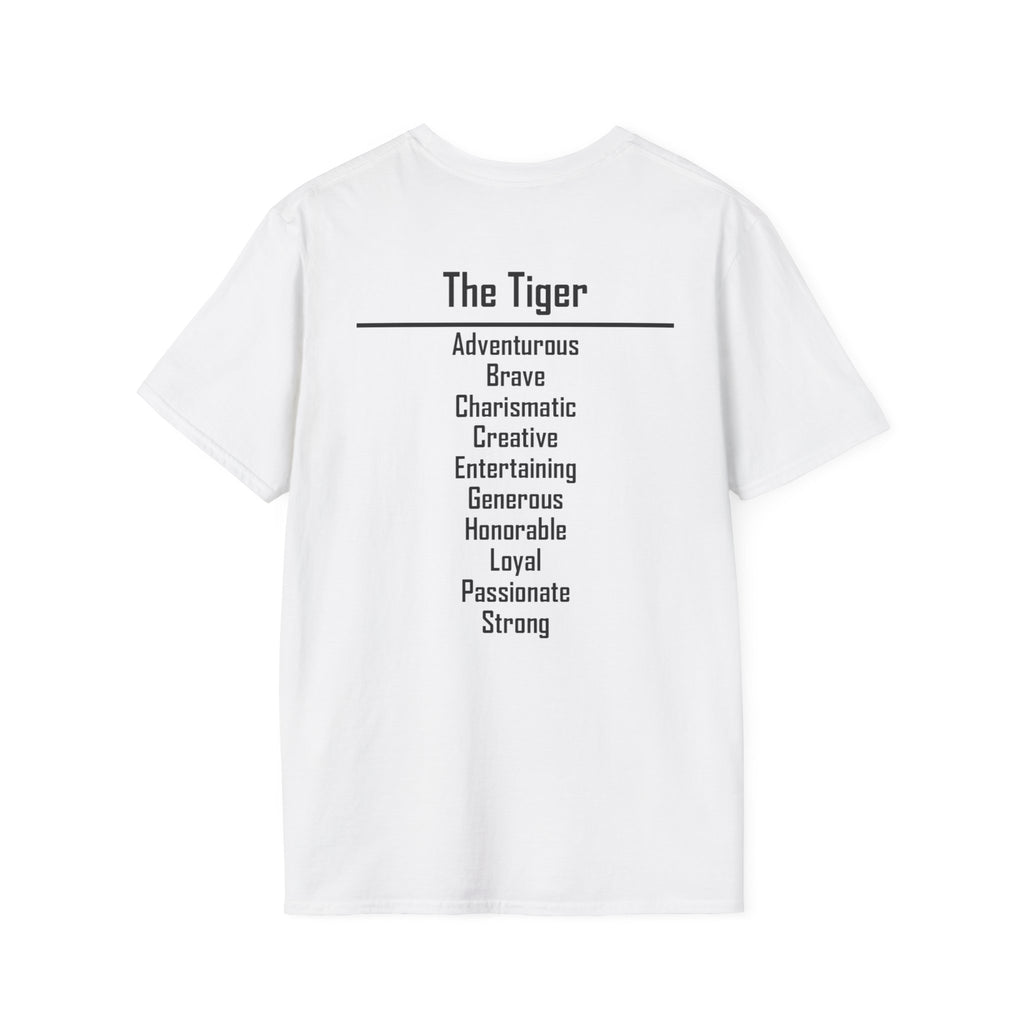 03 Tiger — Typography Tee — Light Colors — English