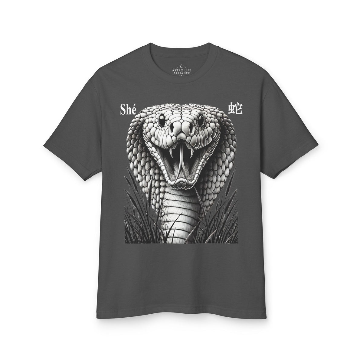 06 Serpent — T-shirt Illustré — Couleurs Foncées — Français