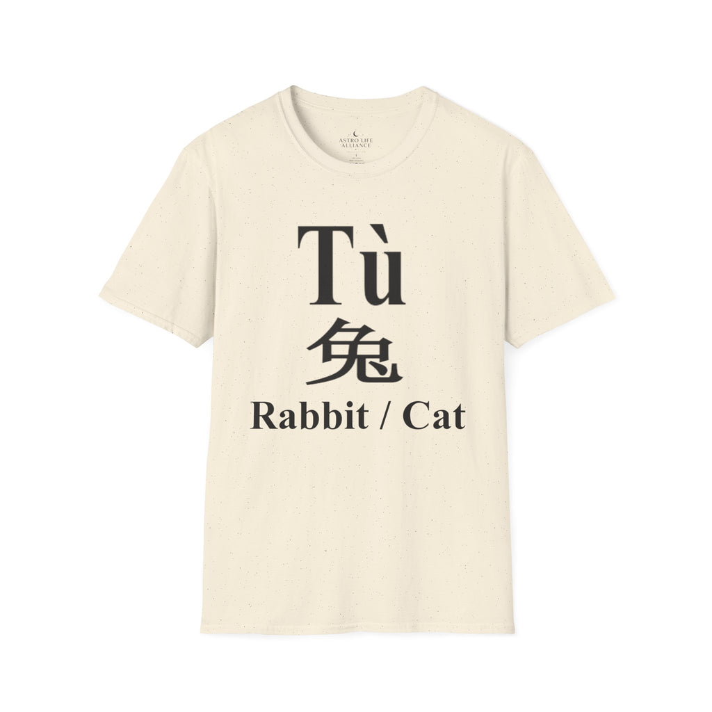 04 Rabbit — Typography Tee — Light Colors — English