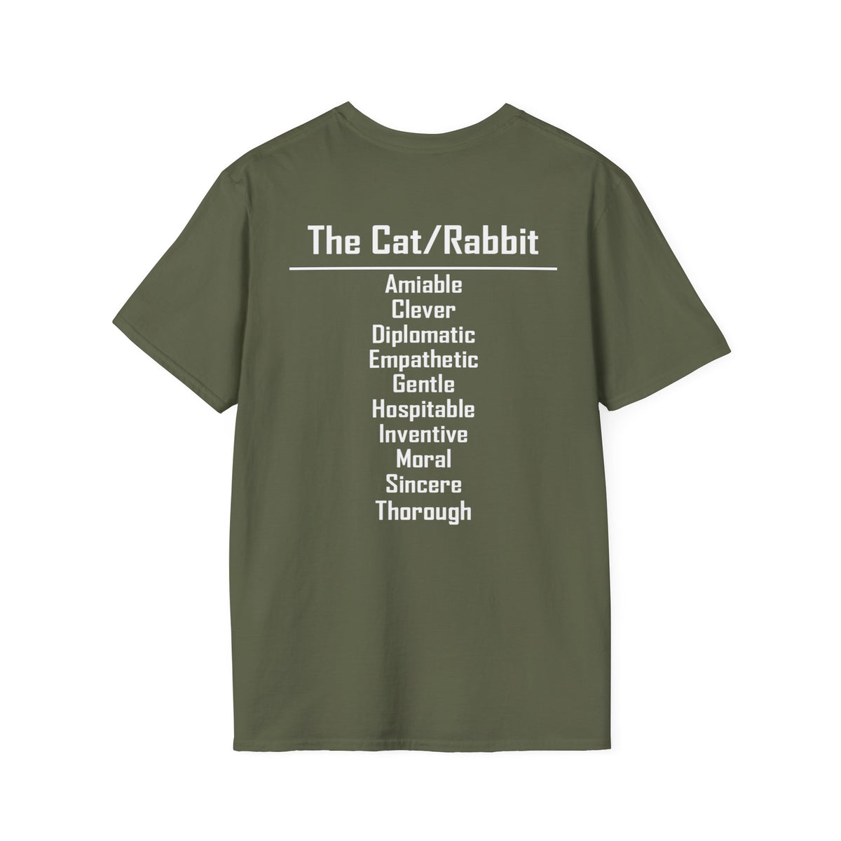 04 Cat — Typography Tee — Dark Colors — English