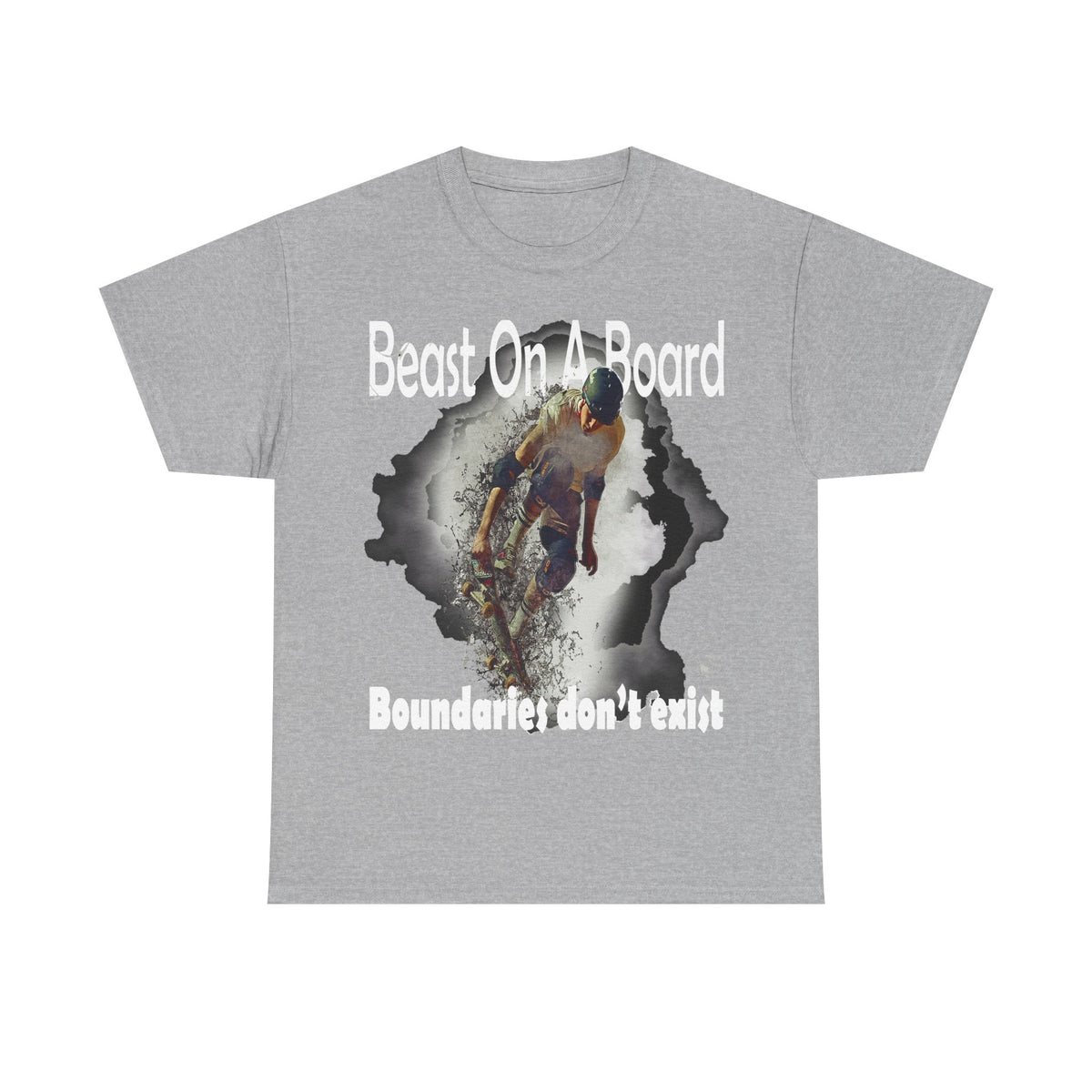 Beast on a Board - T-Shirt Wht Letters