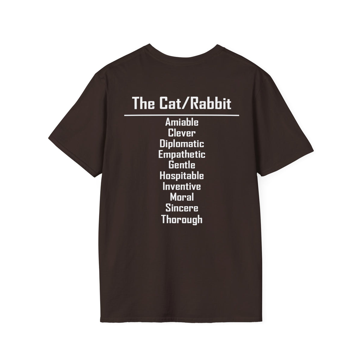 04 Cat — Typography Tee — Dark Colors — English