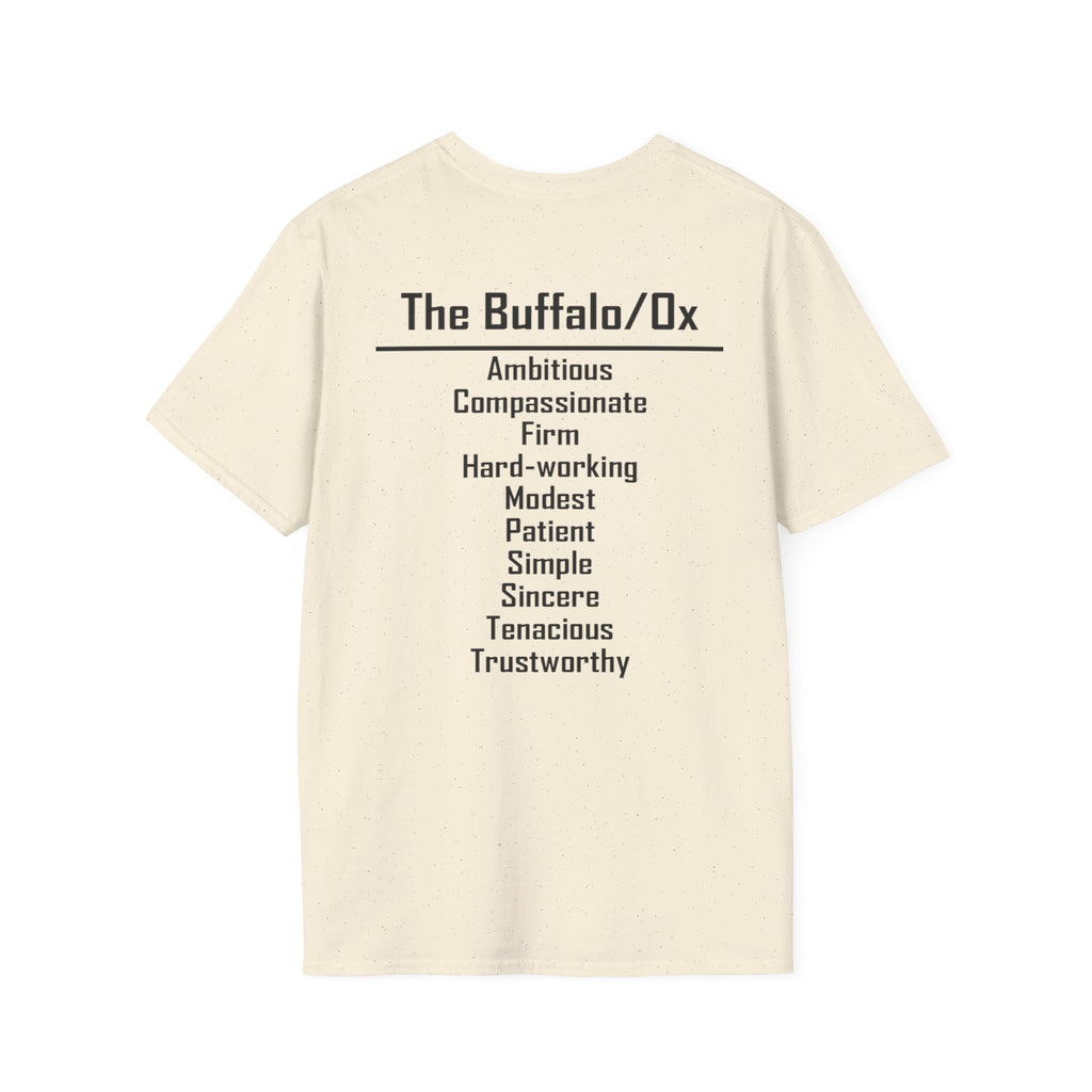 02 Buffalo/Ox — Typography Tee — Light Colors — English