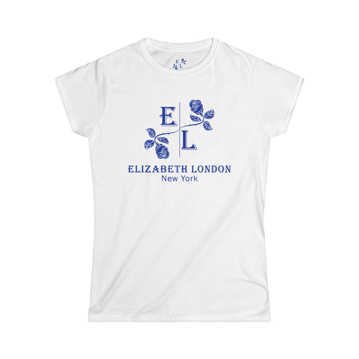 Elizabeth London™ Iconic Signature Rose Women’s Tee – Morning Bloom