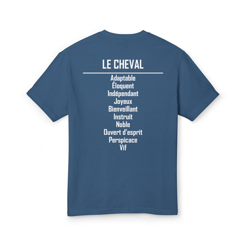 07 Cheval — T-shirt Illustré — Couleurs Foncées — Français