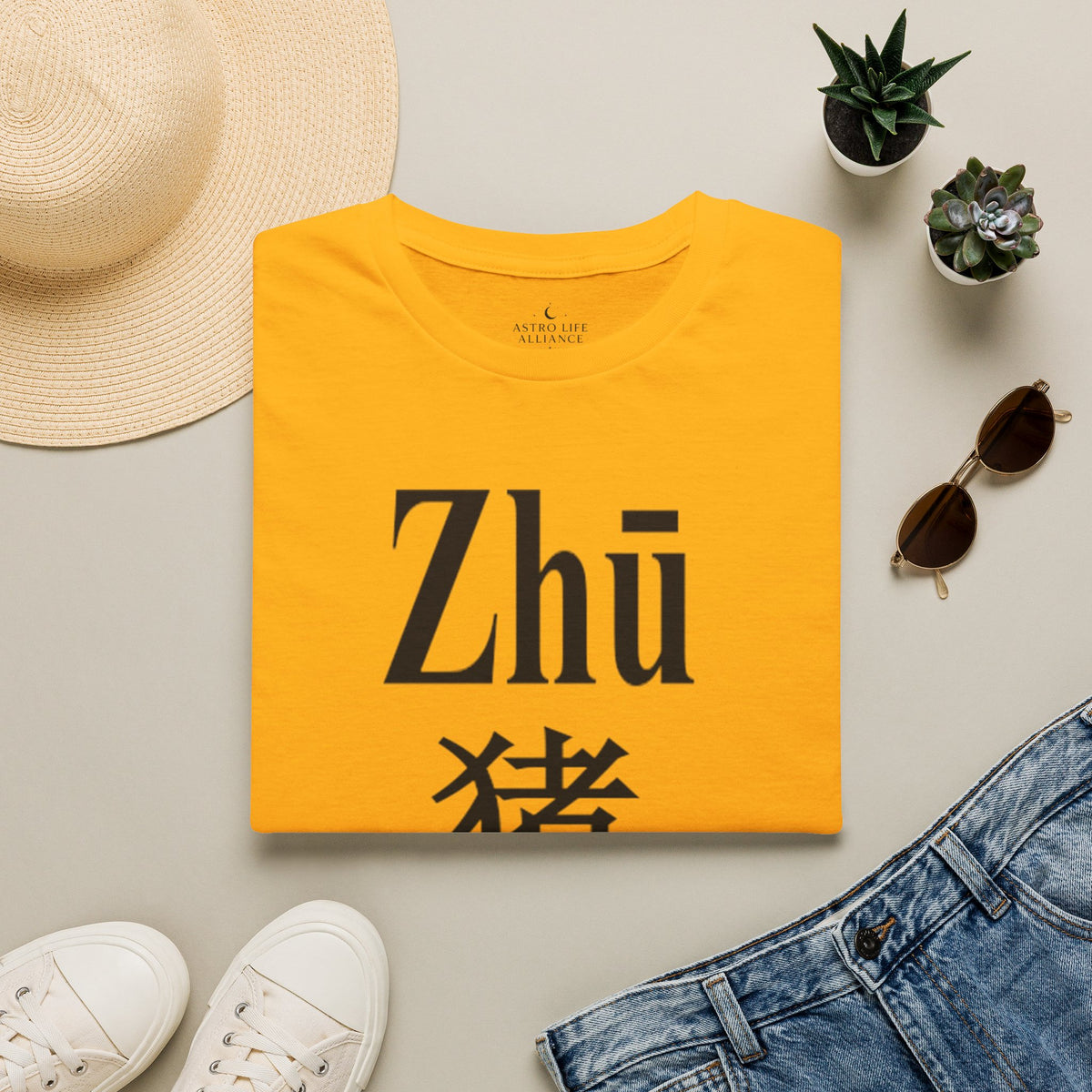 12 Cerdo — Camiseta Tipográfica — Colores Claros — Español