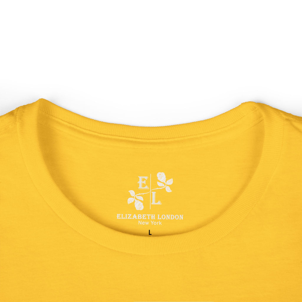 Elizabeth London™ Iconic Signature Rose Women’s Tee – Sunlit Bloom